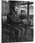 Washington Roebling Sitting with Brooklyn Bridge in Background by Anonymous