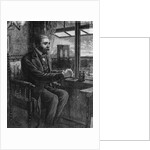 Washington Roebling Sitting with Brooklyn Bridge in Background by Anonymous