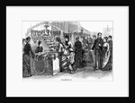 Woman Merchant Selling to Group of Women and Men by Anonymous