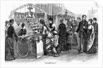 Woman Merchant Selling to Group of Women and Men by Anonymous