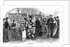 Woman Merchant Selling to Group of Women and Men by Anonymous