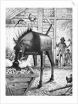 Illusional Depiction of Monopolizing Iron Horse Controlling Farmers by Anonymous