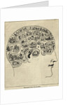 Phrenological Chart Showing Mental Functions by Anonymous