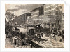 Carriage Passing Through Unsanitary Street Conditions by Anonymous