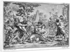 Lithograph of The Rape of the Sabines by Anonymous