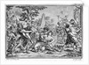 Lithograph of The Rape of the Sabines by Anonymous