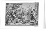 Lithograph of The Rape of the Sabines by Anonymous