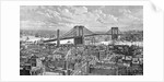 View of the Brooklyn Bridge by Anonymous