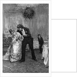 Stolen Kiss Under the Mistletoe by Frederick Barnard