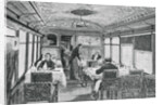Illustration of a Dining Car on the Orient Express by Anonymous