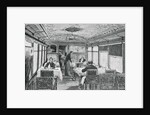 Illustration of a Dining Car on the Orient Express by Anonymous