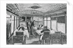 Illustration of a Dining Car on the Orient Express by Anonymous