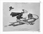 Man on Flying Machine by Anonymous