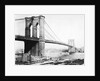 Steam Ship Passing Underneath Brooklyn Bridge by Anonymous