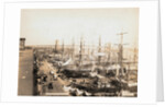 Ships Docking at Seaport by Anonymous