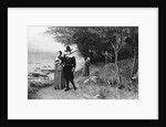 Engraving of Puritans Walking to Church by J.S. King