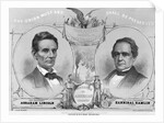 Election Poster with Abraham Lincoln and Hannibal Hamlin by Anonymous