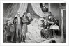 William H. Harrison on His Death Bed with Visitors by Anonymous