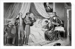 William H. Harrison on His Death Bed with Visitors by Anonymous