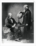 Louis Agassiz and Benjamin Peirce with a Globe by Anonymous