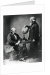 Louis Agassiz and Benjamin Peirce with a Globe by Anonymous