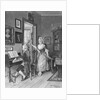 Mozart Playing Piano for Young Songstress by Anonymous