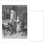 Mozart Playing Piano for Young Songstress by Anonymous