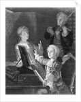 Mozart and Accompanists Rehearsing at Piano by Anonymous