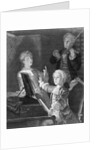 Mozart and Accompanists Rehearsing at Piano by Anonymous