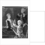 Mozart and Accompanists Rehearsing at Piano by Anonymous