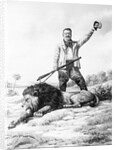 Theodore Roosevelt with His Lion by Anonymous