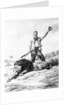 Theodore Roosevelt with His Lion by Anonymous