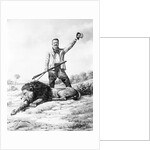 Theodore Roosevelt with His Lion by Anonymous