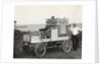 Portrait of Early Popcorn Vendor Next to His Automobile by Anonymous