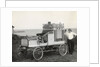 Portrait of Early Popcorn Vendor Next to His Automobile by Anonymous