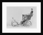 Man Atop Early French Cab by Anonymous