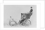 Man Atop Early French Cab by Anonymous