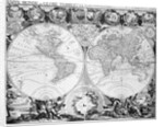 Two Hemisphere World Map by Anonymous