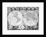 Two Hemisphere World Map by Anonymous