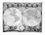 Two Hemisphere World Map by Anonymous