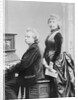 Evard Grieg Playing Piano with Wife Looking On by Anonymous