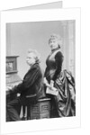 Evard Grieg Playing Piano with Wife Looking On by Anonymous