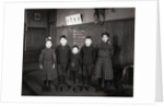Children Posing in Classroom by Anonymous