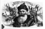 Lithograph of Santa Claus with Hunting Regalia by Anonymous