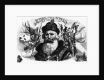 Lithograph of Santa Claus with Hunting Regalia by Anonymous