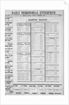 Display of Early American Newspaper with Election Ballot by Anonymous