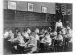 Children Drawing in Art Class by Anonymous