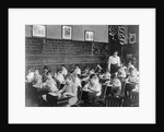 Children Drawing in Art Class by Anonymous
