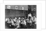 Children Drawing in Art Class by Anonymous