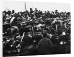 Abraham Lincoln Giving Gettysburg Address by Anonymous